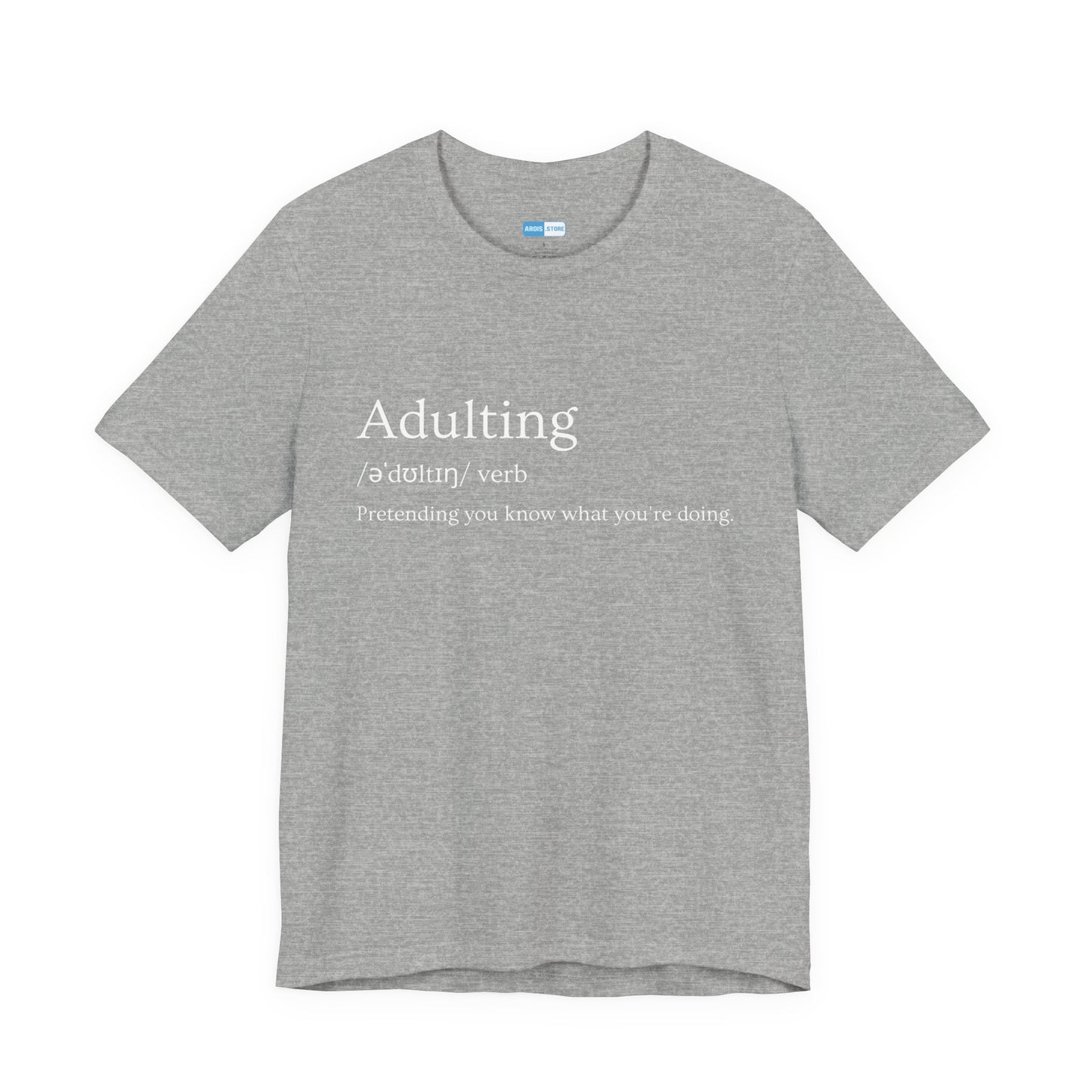 Adulting Definition T-Shirt For Men — Funny Minimalist 'Adulting / aˈdultɪŋ / verb' Tee